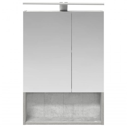Badeværelsesspejlskab med hylde Beton Grå 50 x 14,5 x 70 cm
