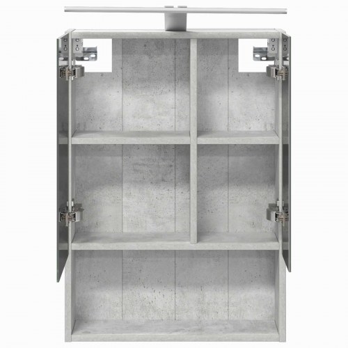 Badeværelsesspejlskab med hylde Beton Grå 50 x 14,5 x 70 cm