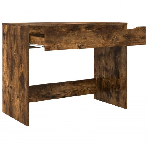 Skrivebord med skuffe Røget Eg 100 x 50 x 78 cm Konstrueret træ