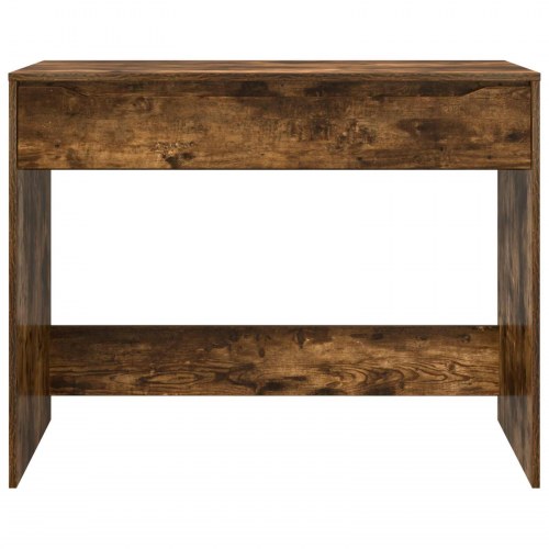 Skrivebord med skuffe Røget Eg 100 x 50 x 78 cm Konstrueret træ