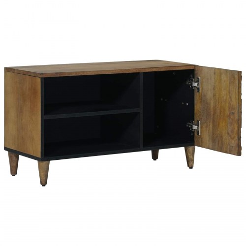 TV-skab med hylde Brun 80 x 31,5 x 46 cm Massivt mangotræ