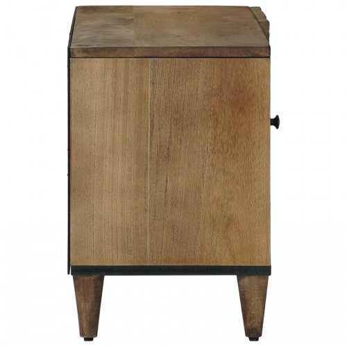 TV-skab med hylde Brun 80 x 31,5 x 46 cm Massivt mangotræ
