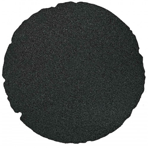 Trædesten 6 stk Sort Ø 45 x 1,8 cm Gummi