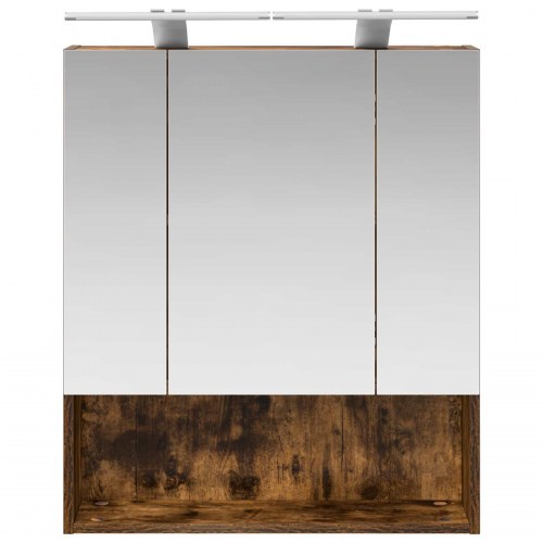 Badeværelsesspejlskab med hylde Røget eg 60 x 14.5 x 70 cm