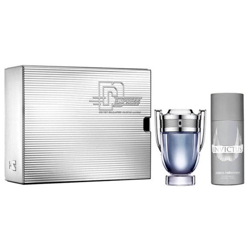 Parfume sæt til mænd Paco Rabanne Invictus (2 stk)