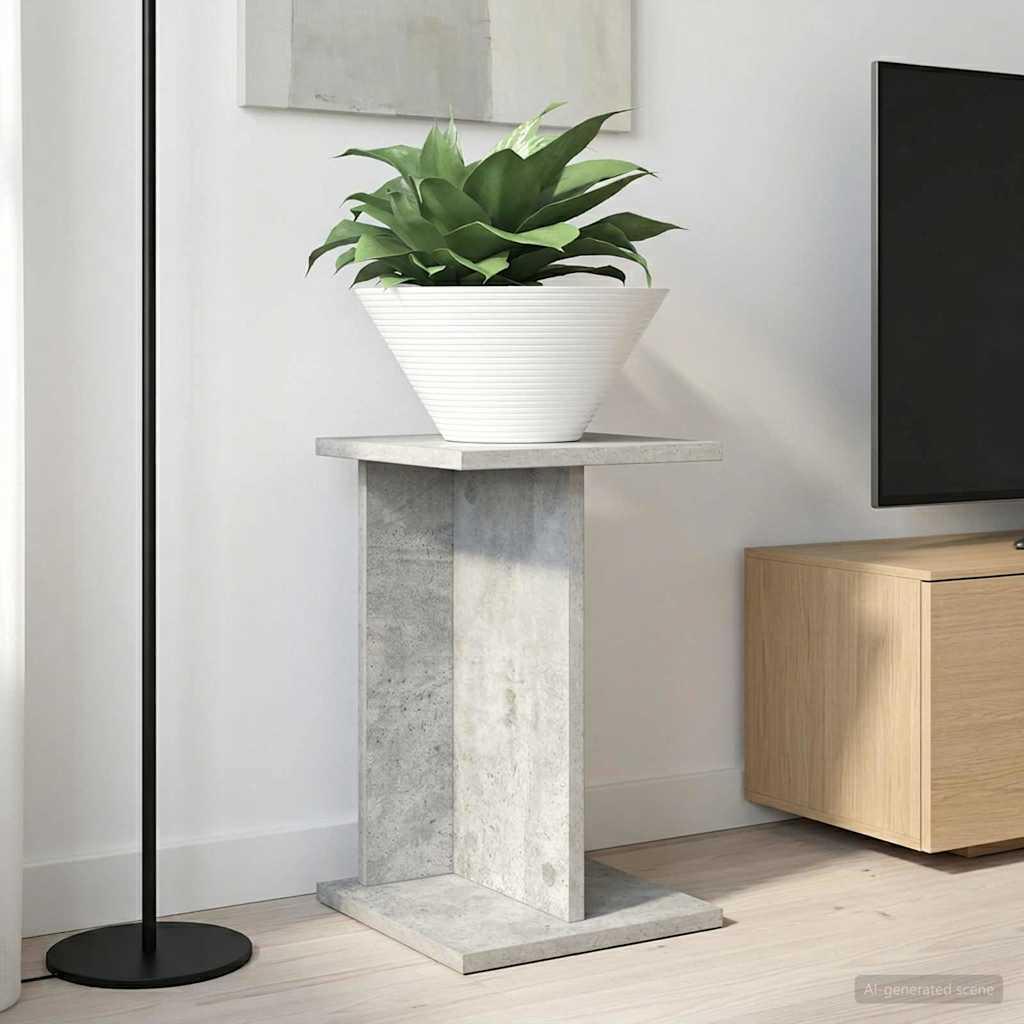 Planteholder sæt - 2 stk. betongrå 25 × 25,5 × 40,5 cm i konstrueret træ