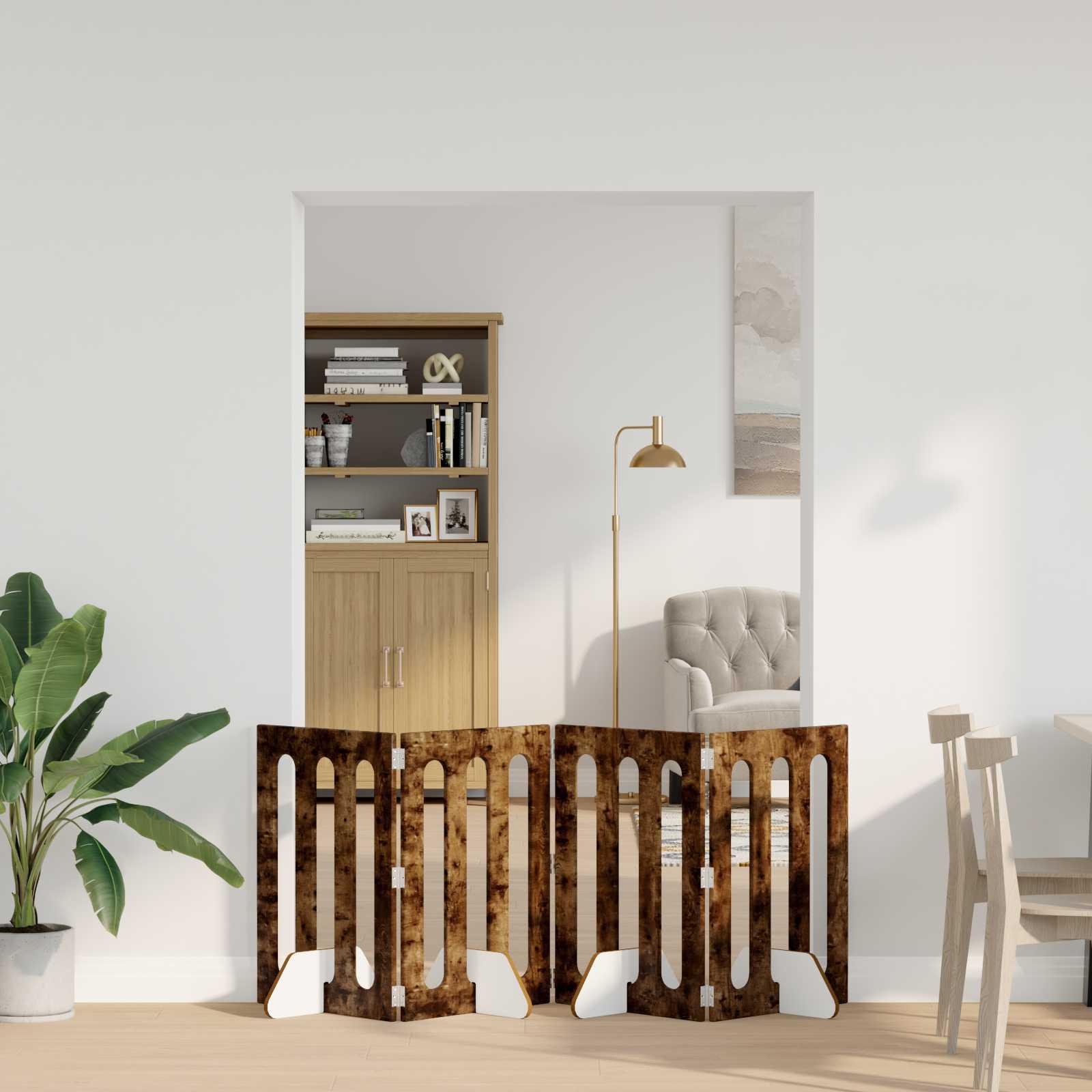 Foldbar hundegÃ¥rd 4 stk RÃ¸get Eg 201 x 38 x 70 cm
