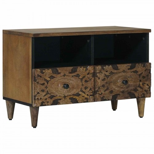 TV-skab med opbevaring Brun 70 x 33,5 x 46 cm Massivt mangotræ