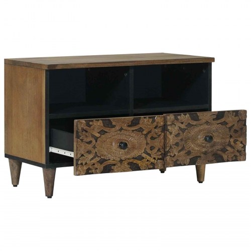 TV-skab med opbevaring Brun 70 x 33,5 x 46 cm Massivt mangotræ