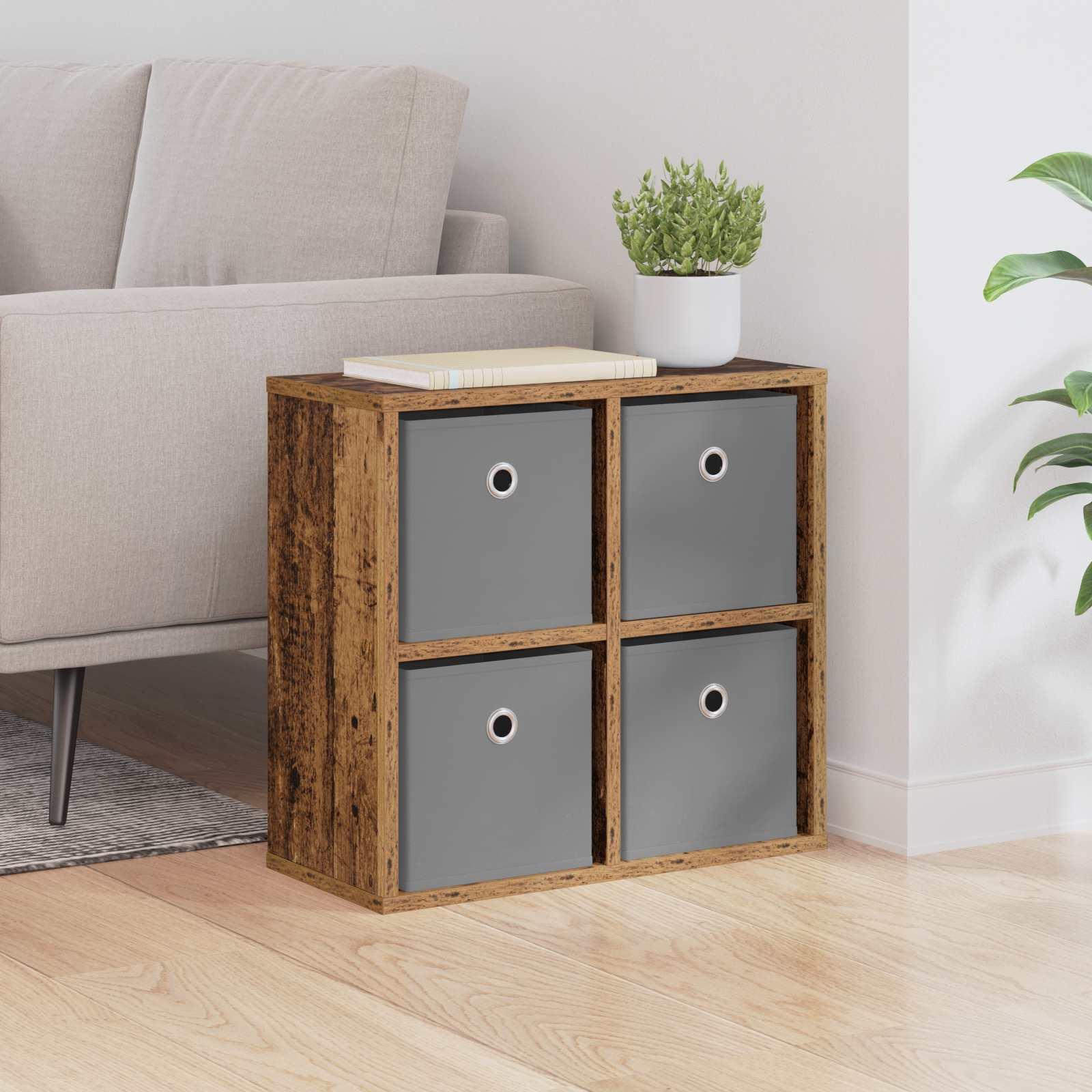 Sidebord med skuffe Gammelt træ 49,5 x 22 x 47 cm