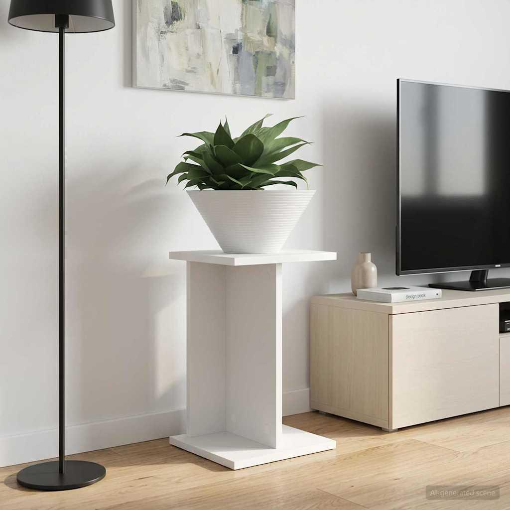 vidaXL Planteholder Hvid 25 x 25,5 x 40,5 cm Konstrueret træ