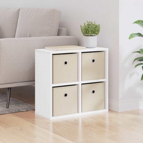 Sidebord med skuffe Hvid 49,5 x 22 x 47 cm