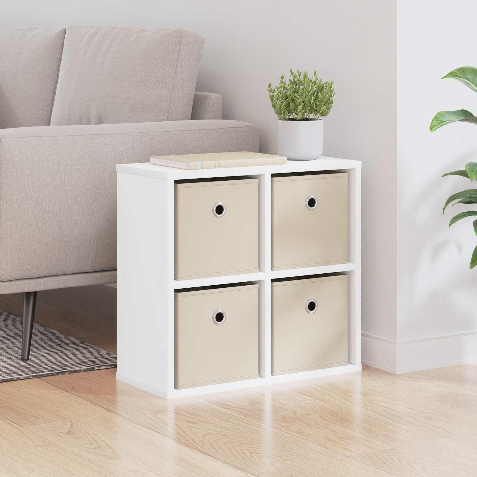 Sidebord med skuffe Hvid 49,5 x 22 x 47 cm