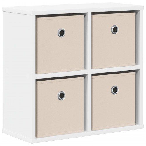 Sidebord med skuffe Hvid 49,5 x 22 x 47 cm