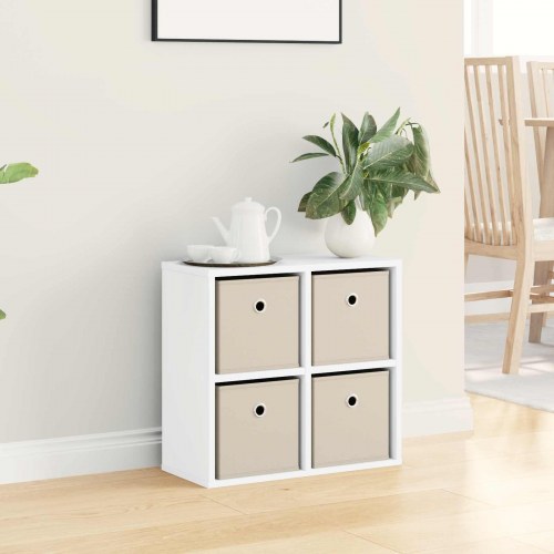 Sidebord med skuffe Hvid 49,5 x 22 x 47 cm