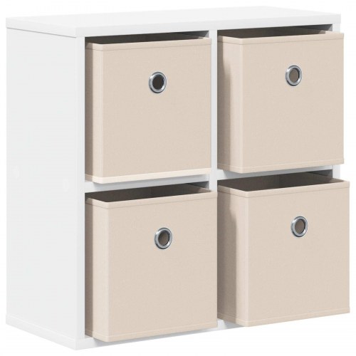 Sidebord med skuffe Hvid 49,5 x 22 x 47 cm