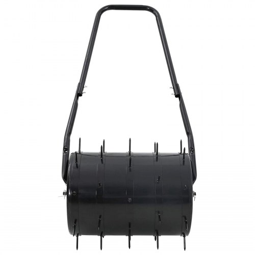 Plæneruller med Aerator Klips Sort 110 x 52 cm Jern