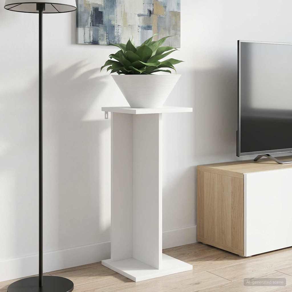 Planteholder 2 stk Hvid 25 x 25,5 x 60,5 cm Konstrueret træ