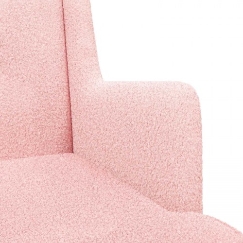 Lænestol Lyserød Uldstof