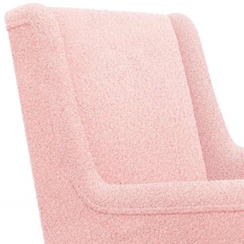 Lænestol Lyserød Uldstof