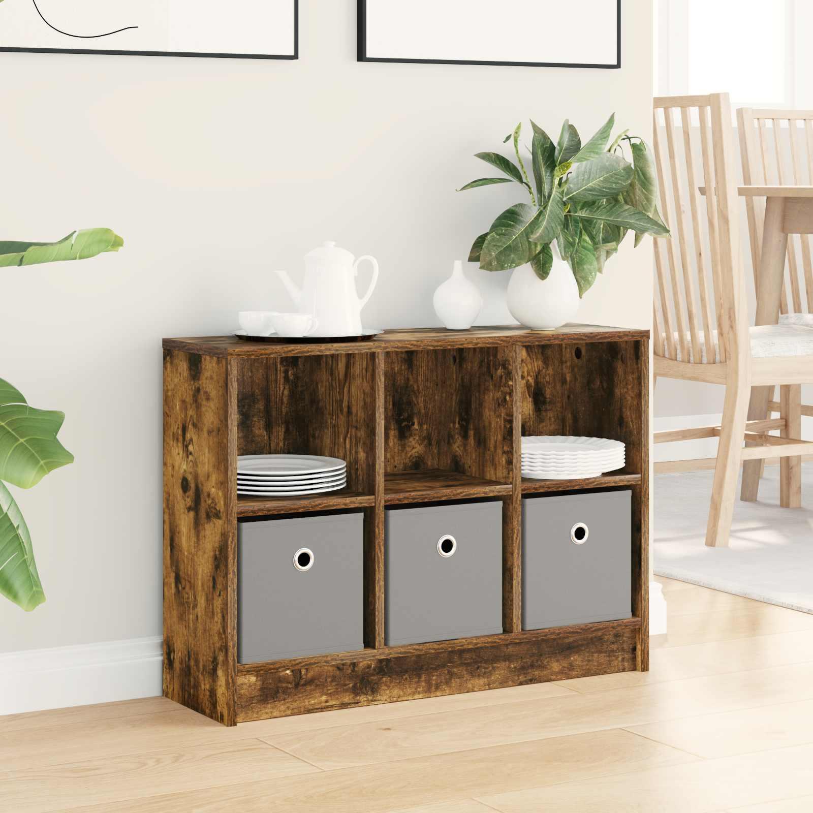 Sidebord med skuffe Røget eg 73,5 x 22,5 x 53,5 cm