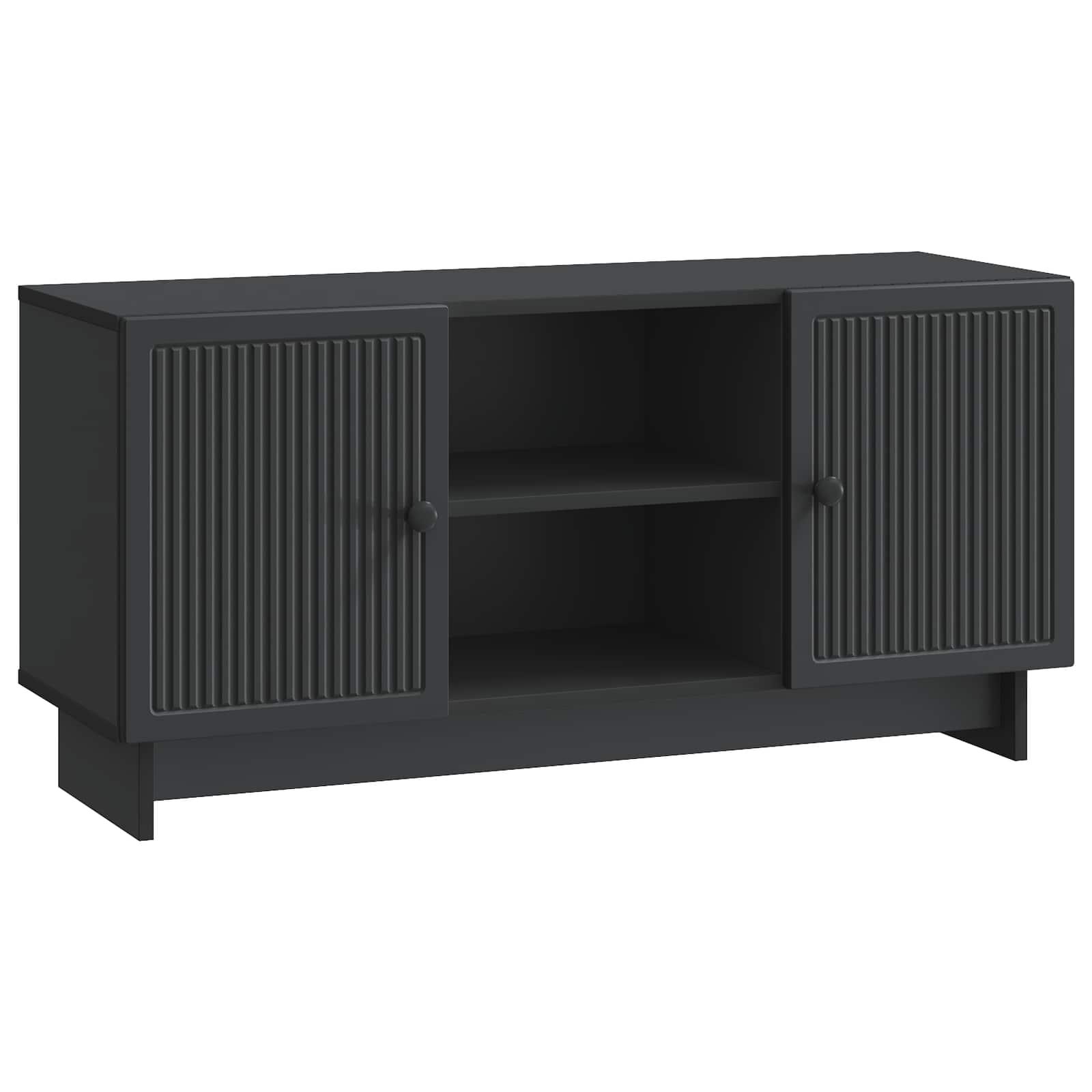 TV-skab Sort 102 x 34,5 x 50 cm Konstrueret træ