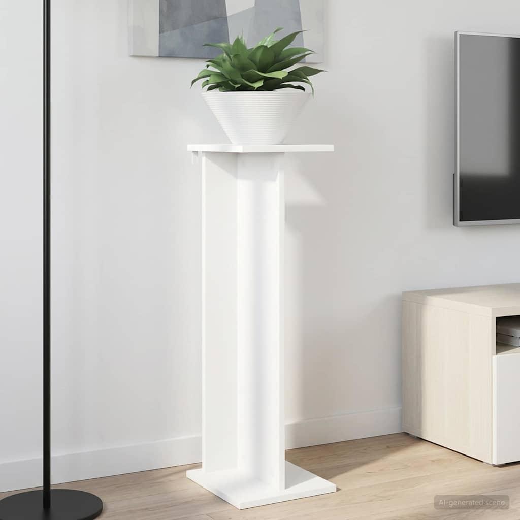 Planteholder 2 stk Hvid 25 x 25,5 x 80,5 cm Konstrueret træ