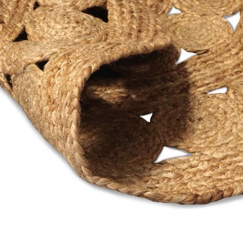 Tæppe Naturfarvet Ø 90 cm Jute