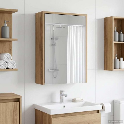 Badeværelsesspejlskab med hylde Artisan eg 43 x 16 x 62.5 cm