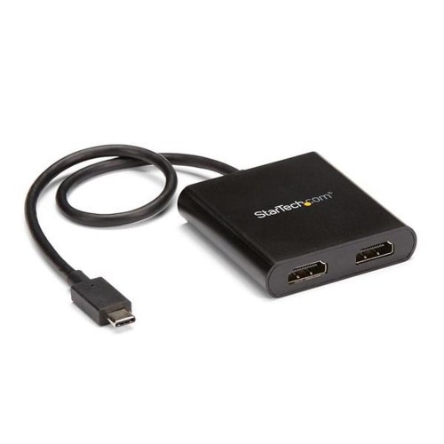 HDMI adapter - StarTech USB‑C til 2x HDMI, 4K Ultra HD, sort