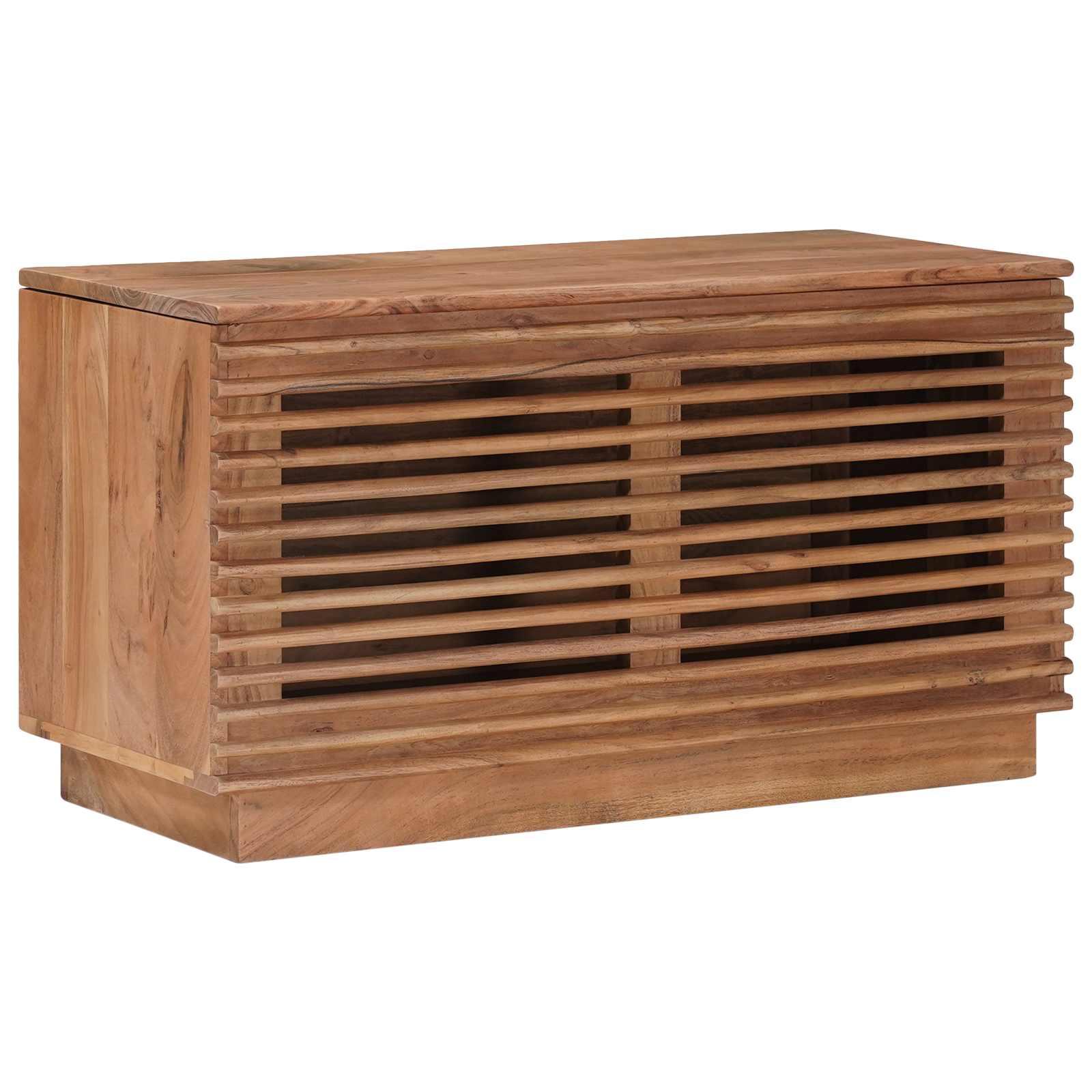 Opbevaringskasse med opbevaring Naturfarvet 85 x 40 x 46 cm