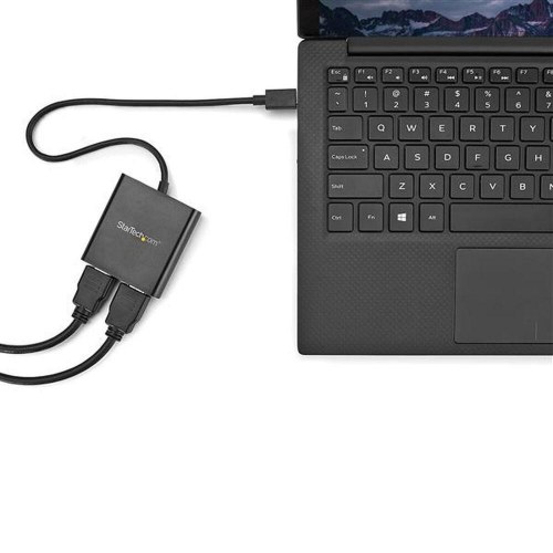 HDMI adapter - StarTech USB‑C til 2x HDMI, 4K Ultra HD, sort