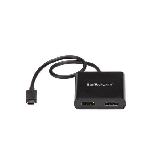 HDMI adapter - StarTech USB‑C til 2x HDMI, 4K Ultra HD, sort