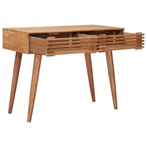 Bord med skuffe med opbevaring Naturfarvet 100 x 48 x 76 cm