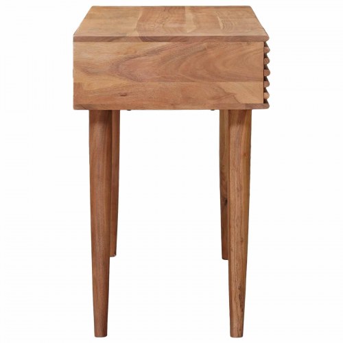 Bord med skuffe med opbevaring Naturfarvet 100 x 48 x 76 cm