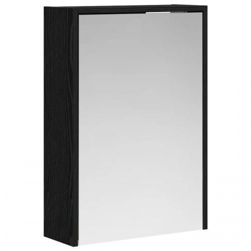 Badeværelsesspejlskab Sort eg 43 x 16 x 62.5 cm Konstrueret træ