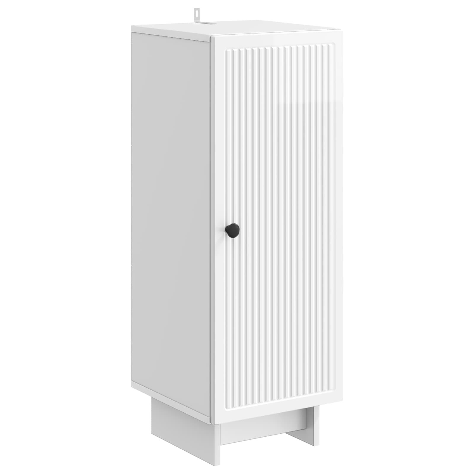 Kabinet Højglans Hvid 33 x 34,5 x 90 cm Konstrueret træ
