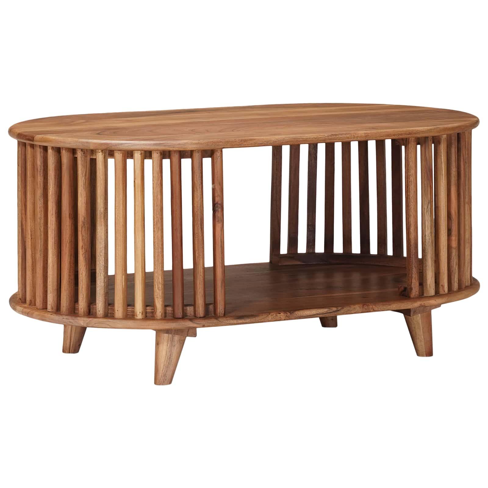 Sofabord Naturfarvet 85 x 50 x 40 cm