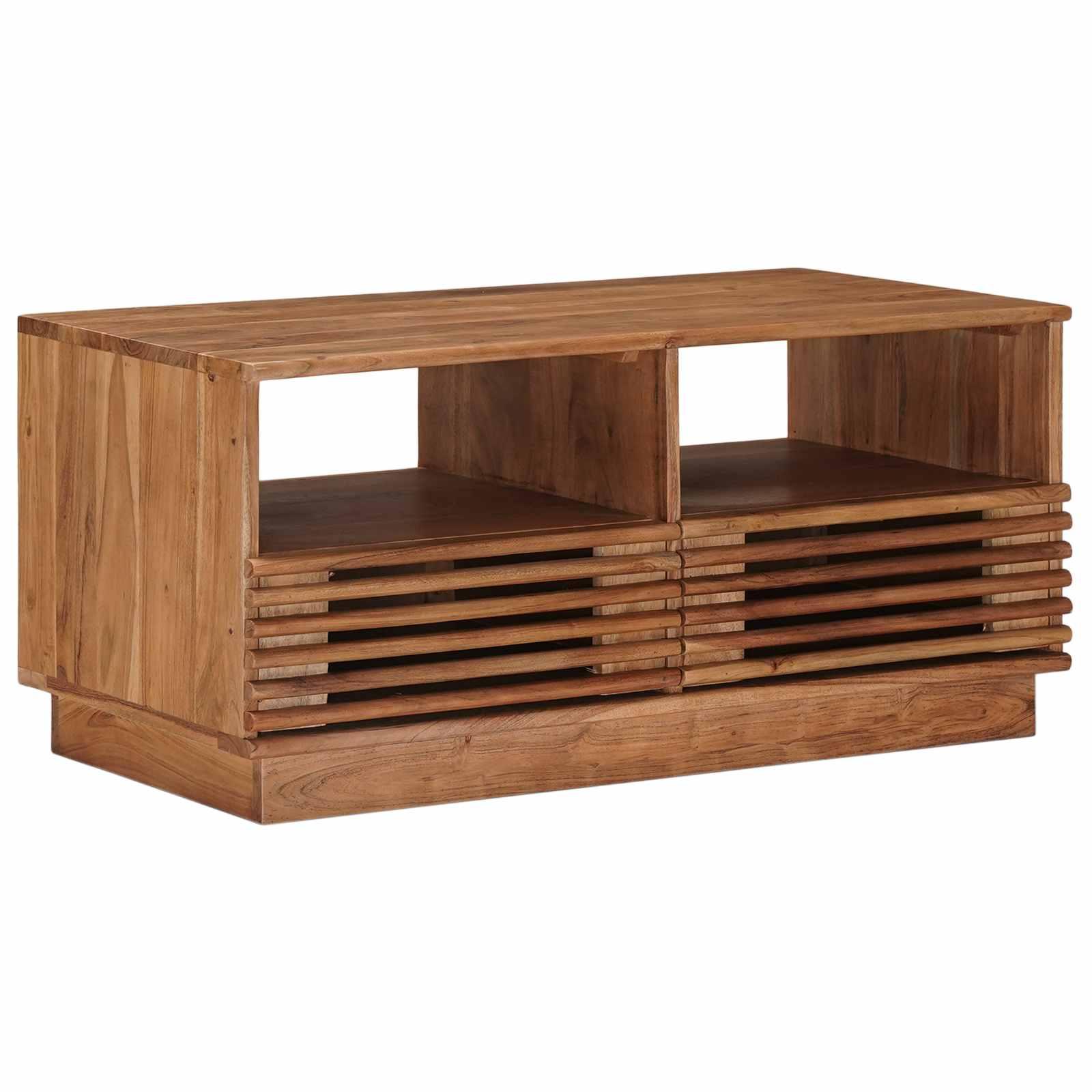 Sofabord med skuffe Naturfarvet 85 x 45,5 x 40 cm