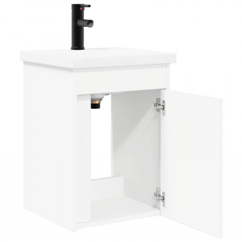 Badeværelseshåndvask med vandhane Hvid 42 x 40 x 74,5 cm