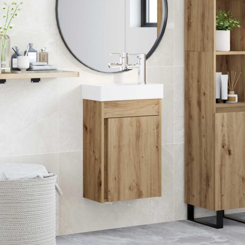 Badeværelsesskab med vask Artisan eg 40,5 x 22,5 x 62 cm