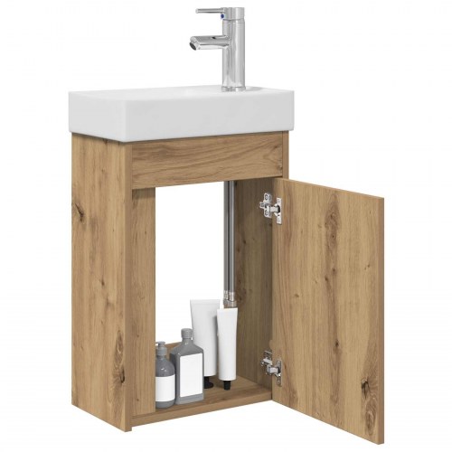 Badeværelsesskab med vask Artisan eg 40,5 x 22,5 x 62 cm