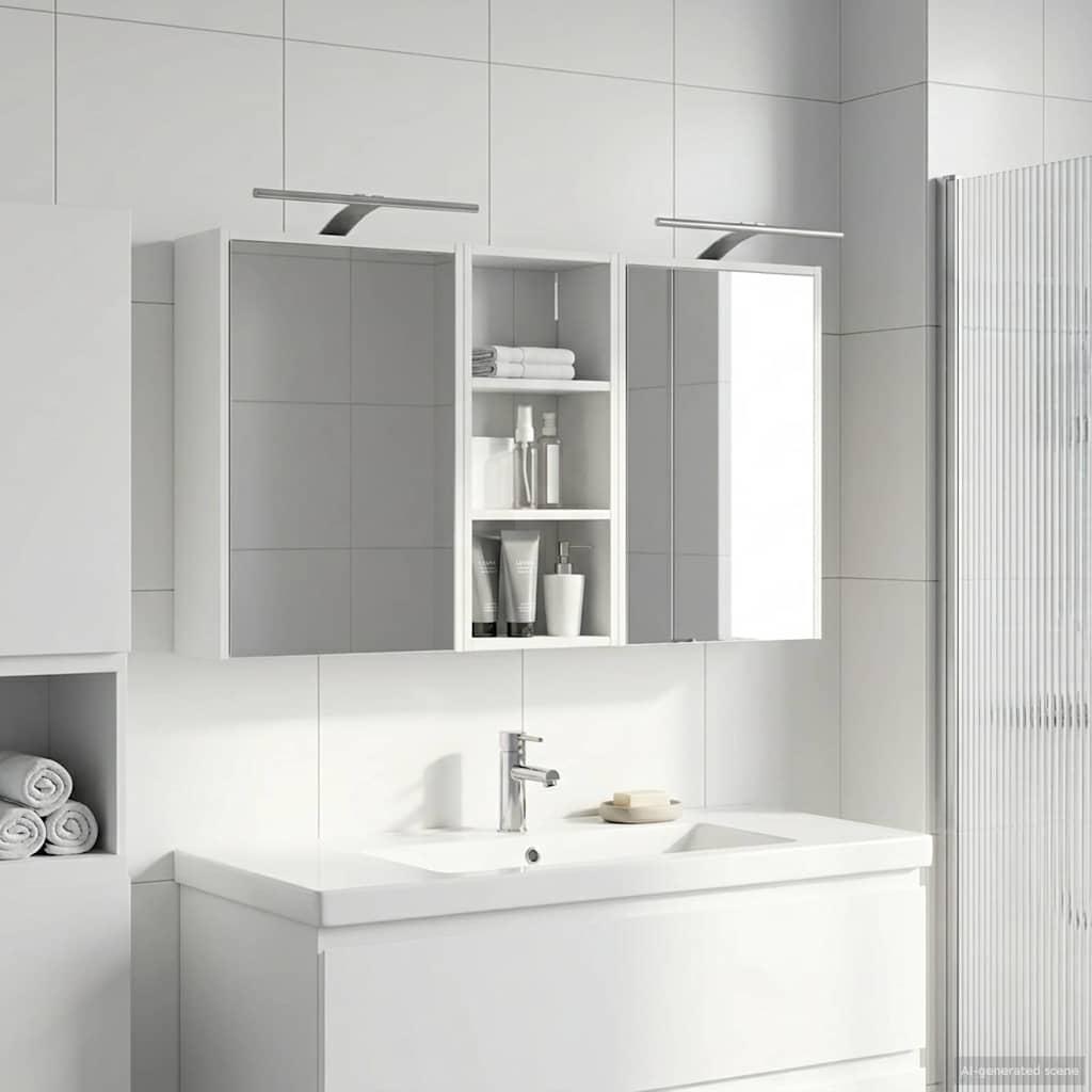 Badeværelsesskabsæt 3 pcs 116 x 16 x 62,5 cm Konstrueret træ