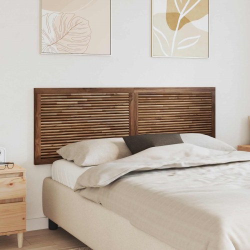 Hovedgærde Vægmonteret Naturfarvet 160 cm Massiv Teaktræ