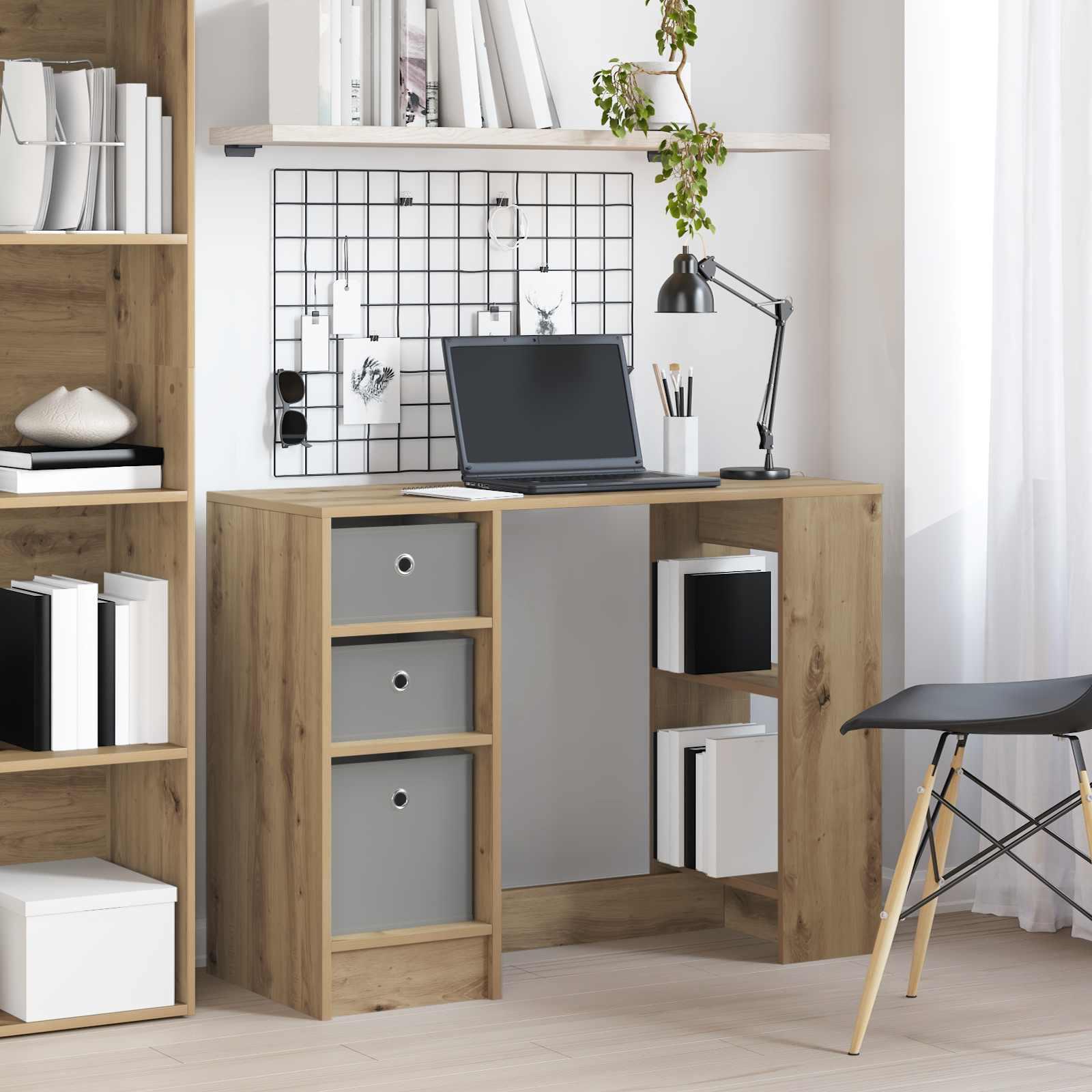 Bord med skuffe Artisan Egetræ 100 x 40 x 75 cm Konstrueret træ