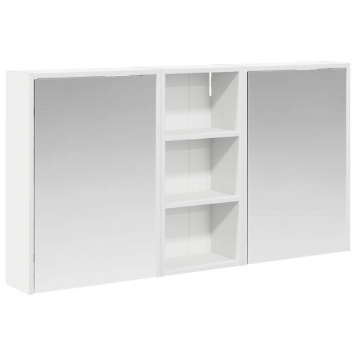 Badeværelsesskabsæt 3 stk 116 x 16 x 62,5 cm Konstrueret træ