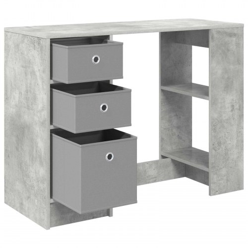 Bord med skuffe Beton Grå 100 x 40 x 75 cm Konstrueret træ