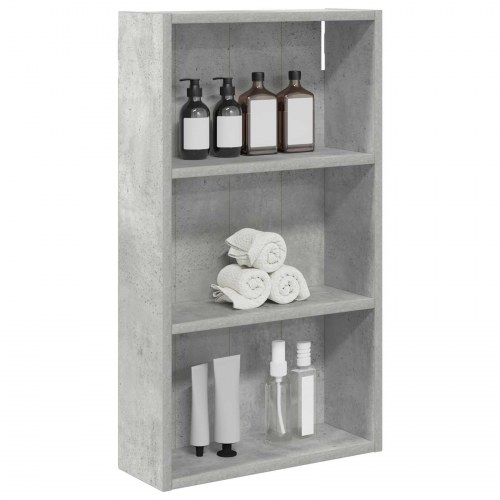 Badeværelsesvægskab BetonGrå 40 x 14 x 70 cm Konstrueret træ