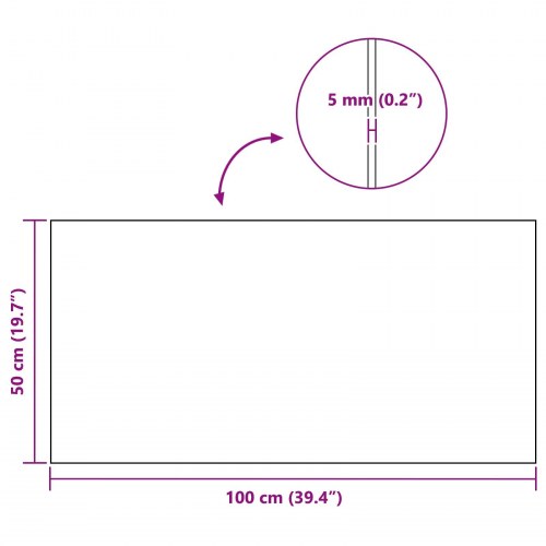 Korkplade 6 stk Brun 100 x 50 cm Kork