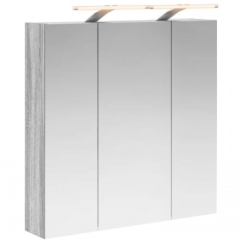 Badeværelsesspejlskab Grå Sonoma 70 x 14,5 x 70 cm